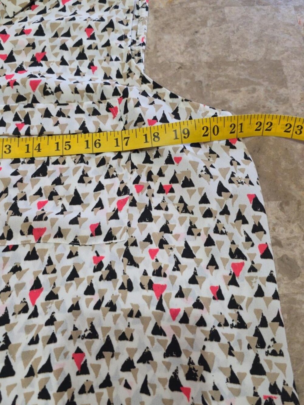 Sleeveless V-Neck Summer Top black tan pink white high-low hem large Apt. 9 - Picture 14 of 16